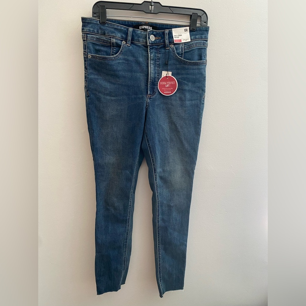Express High-rise Perfect Lift Skinny Jeans NWT – Size 10R  Zipper Ankle